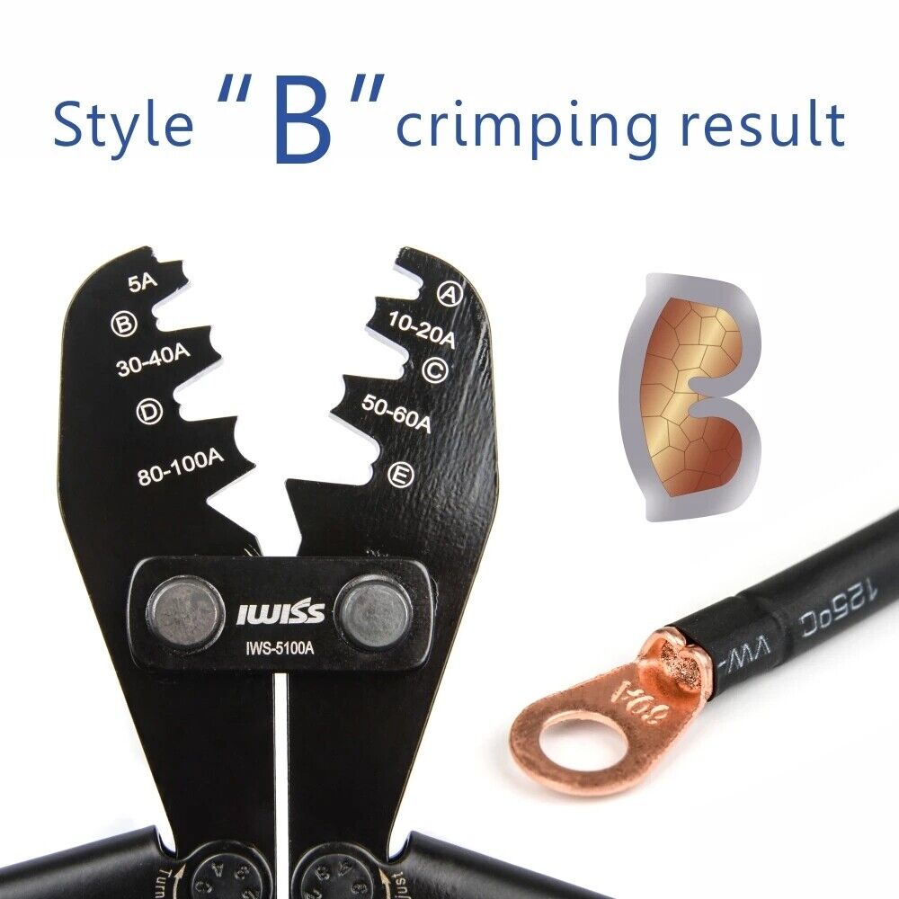 คีมย้ำหางปลา IWISS IWS-5100A สำหรับหางปลา OT 5-100A_7