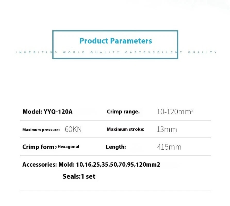 คีมย้ำหางปลาไฮโดรลิค Zupper YYQ-120A_12